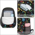 thumbnail image 4 of Game Controller Black Pattern 17" School Backpacks for Teens,Waterproof Oxford Fabric,S-Shape Padded Straps for School,Travel,Hiking,Camping, 4 of 6