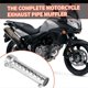 thumbnail image 4 of Silver Motorcycle Exhaust Can Muffler Insert Baffle DB Killer Silencer, 4 of 5
