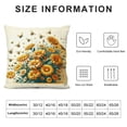 thumbnail image 5 of PHYHOO Short Plush Pillow Covers Spring Yellow Daisy Square Pillow Case for Bedroom, Sofa, Car Decoration Both Sides, 5 of 5