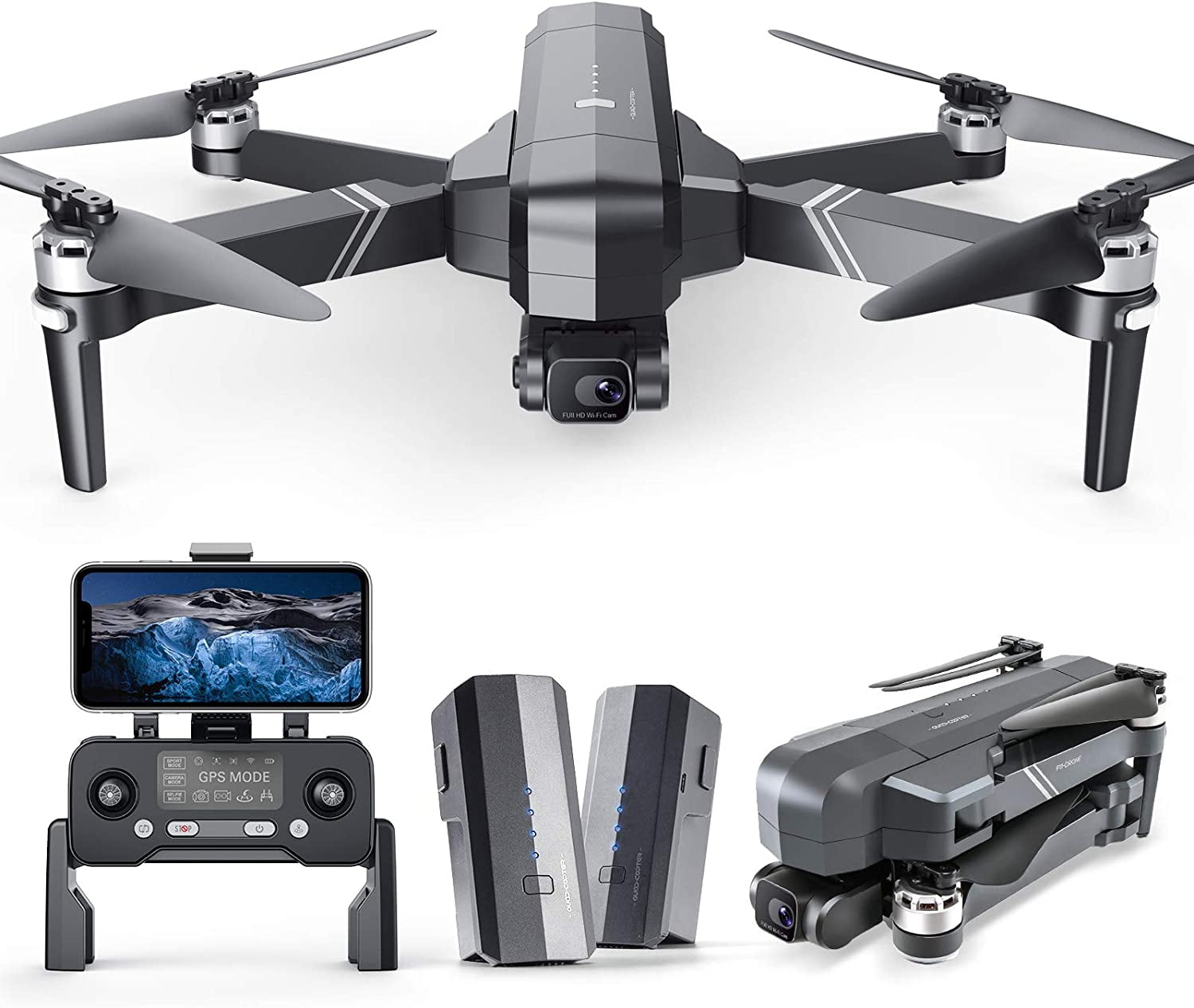 Ruko F11Gim Drones with Camera for Adults, 2-Axis Gimbal 4K EIS Camera
