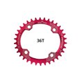 thumbnail image 2 of Toystoory Bicicleta 38T Oval estrecho ancho 104BCD bicicleta de montaña placa de bielas bicicleta rueda de cadena ciclismo platos y bielas placa Ciclismo Rojo 36T Toystoory  OD3200-14B, 2 of 6