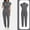 Gray, variant on Stichou Scrub for Women,Scrub Sets Jumpsuit,Stretch,Loose Fit Top and Pants Set with Pockets Navy S