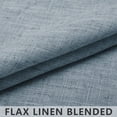 thumbnail image 3 of Blue Grey Curtains 108 Inches Long for Floor to Ceiling Window 2 Panels Rod Pocket Sheer Linen Light Filtering Country Blue Curtain for Patio Door Balcony Living Room Bedroom 9 Ft Long Stone Blue Gray, 3 of 7