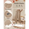 thumbnail image 3 of TEMOFON Fall Pants for Women Elastic Waistband Casual Harem Pants for Women with Pockets Womens Pants Baggy Winter Pants Khaki L, 3 of 7