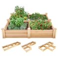 Raised Garden Beds Outdoor 8x2 FT Raised Garden Bed Wood Raised Bed