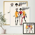 thumbnail image 4 of Designart 'African American Women Silhouettes Red and Yellow II' Modern Framed Canvas Wall Art Print, 4 of 5