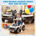 thumbnail image 2 of iYofe Toddler Ride On Car 1-3, Licensed Ford Bronco Raptor Foot to Floor Kids Car with Music & Horn, First Ride On Toy, Pink, 2 of 7