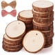 thumbnail image 1 of Fuyit Rebanadas de Madera Natural 30 Piezas 2.4-2.8 Pulgadas Kit de Madera para Manualidades Sin Terminar Preperforadas con Agujero Círculos de Madera Rebanadas de Árboles para Artes y Manualidades Ad, 1 of 4