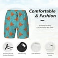 thumbnail image 3 of Rateoe Funny Chicken Pattern Men’s Swim Shorts with Compression Liner – Double-Layered Quick-Dry Swimwear, Comfortable & Stretchy Beach Shorts-Medium, 3 of 6