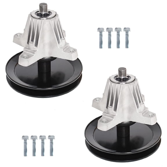 ALL-CARB 2 Pack Spindle Assembly 618-06977 618-06977A Replacement for MTD Troy-Bilt XT2-LX46 46 Inch Cub Cadet XT1-LT46