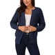 thumbnail image 1 of Cardigan de suéter de mujer INSPIRE CHIC, abierto en la parte delantera, de manga larga, tejido, casual, con bolsillos, 1 of 5