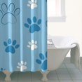thumbnail image 4 of Blue Dog Paw Footprint Shower Curtain 36"x72" ,Bathroom Decorative Shower Curtains Set with 12 Hooks,Modern Waterproof Washable Shower Curtain, 4 of 6