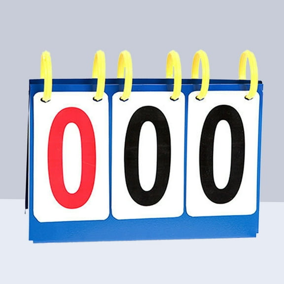 Worgeous Portable Table Scoreboard Marker Scoreboard Table Waterproof Sports Games Score Flipper for Volleyball Basketball Table Tennis (3 Digits)