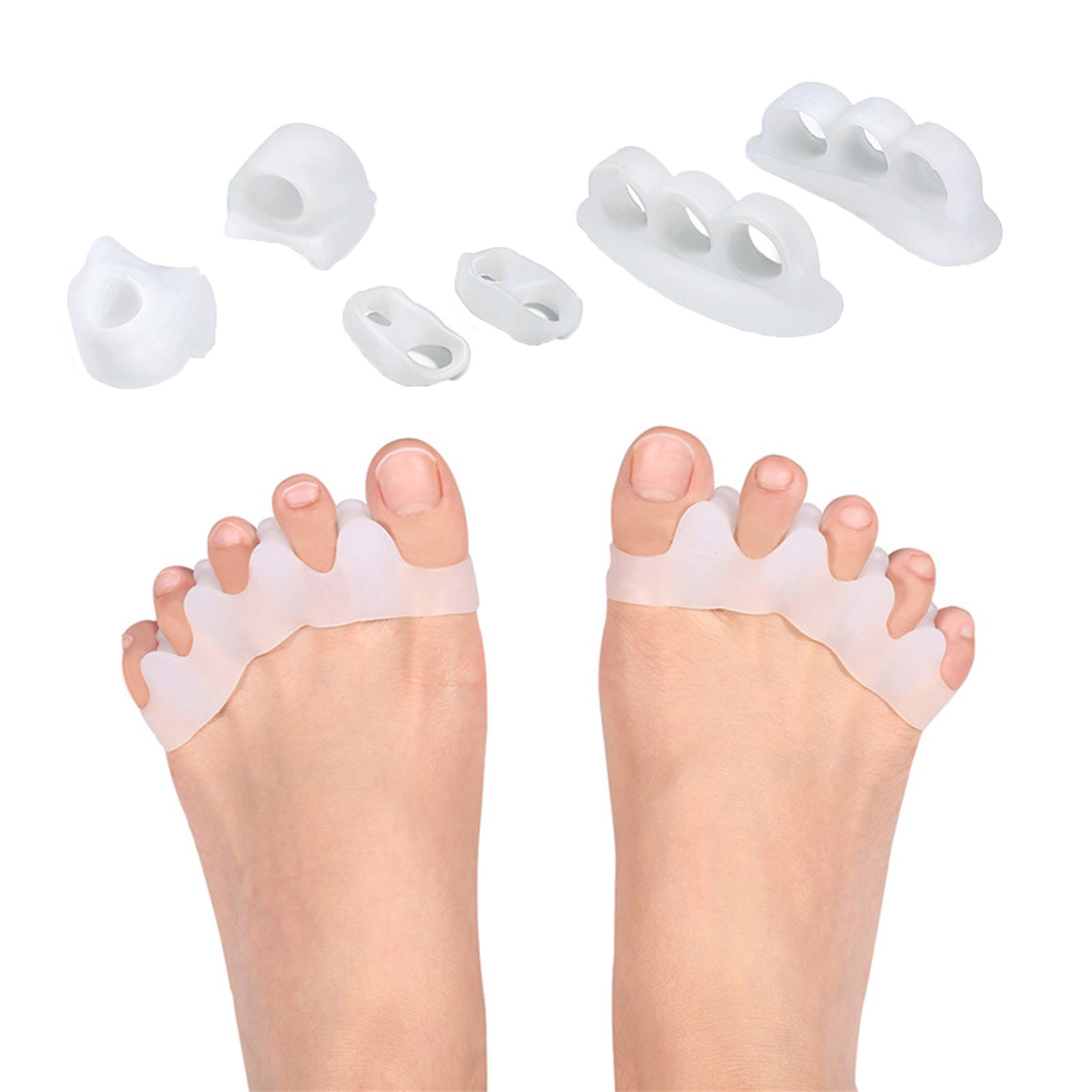 Cara Lady 4 Pairs Protective Toe Separators And Spreaders For Bunion