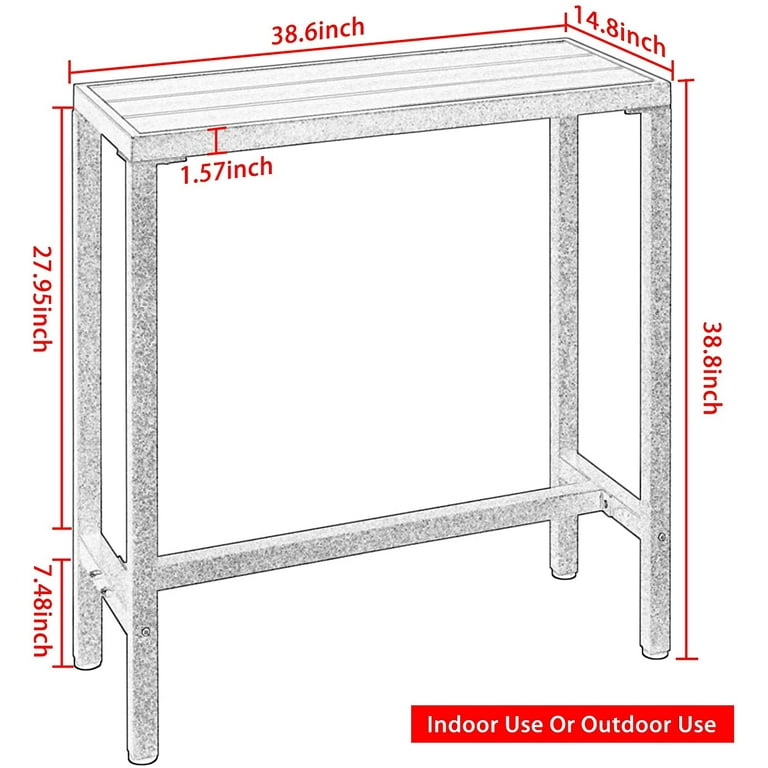 Mr ironstone outdoor bar table online