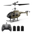 thumbnail image 2 of Niños RC Helicópero 2.4Ghz RC Drone Gyro Estabilización RC AVIón AVIón Altitud Hold Toy Regalo para Niños Adultos 3 Batería, 2 of 7