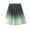 Green, variant on Women's Elegant Tulle Skirts, Gradient Color Elastic A-Line Layered Short Skirt Streetwear