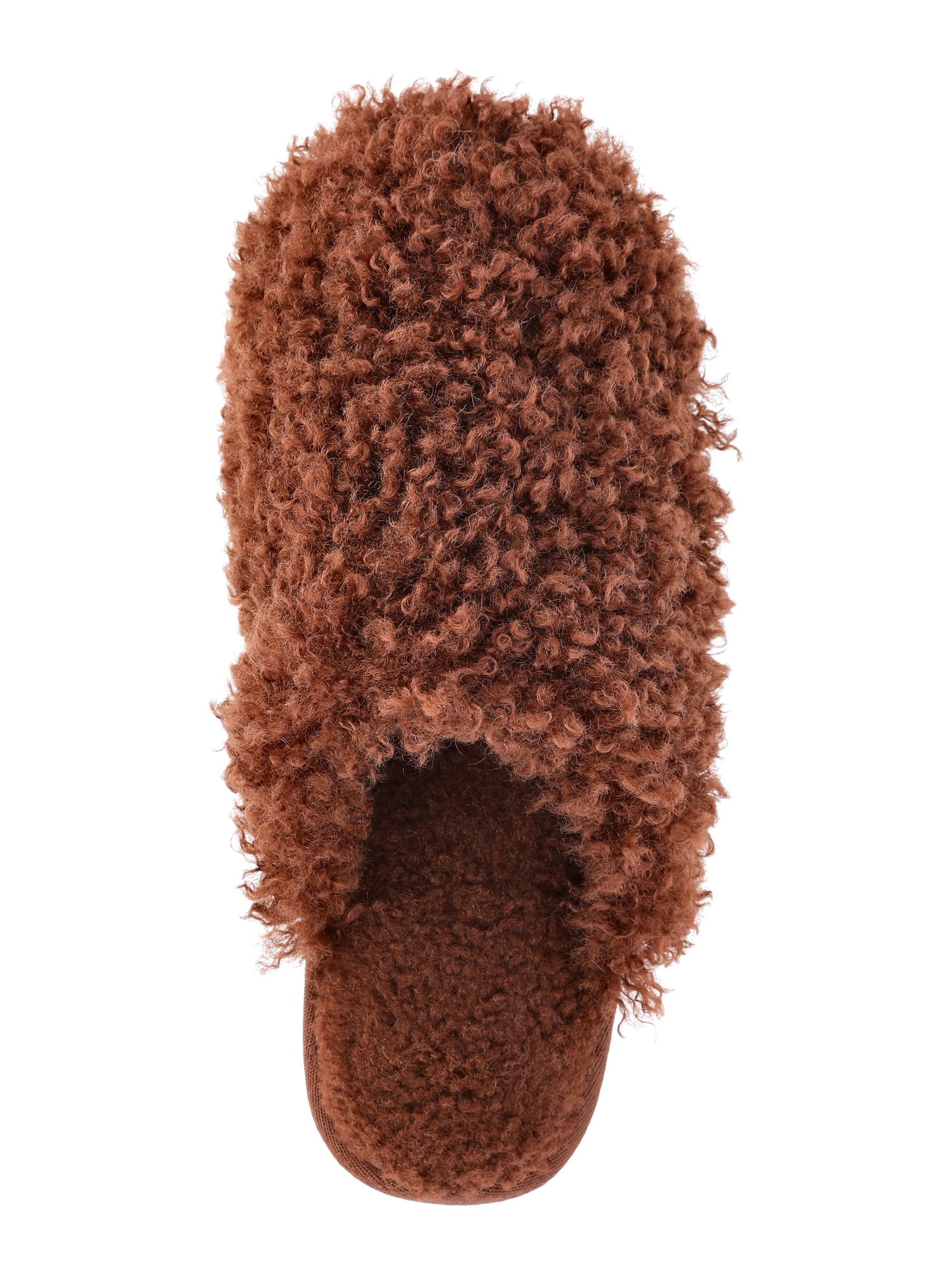 No Boundaries Women's Fuzzy Platform Slippers