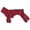 Red, variant on Pet Clothing for Dogs Quad Back Long Bib Solid Color Close-Fitting Garment for Everyday Comfort and Easy Wear