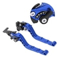 thumbnail image 4 of Motorcycle Brake  Lever, Universal Adjustable 2PCS Decorative  Brake Handle  Braking Performance  For Autocycle Black,Blue,Red, 4 of 8