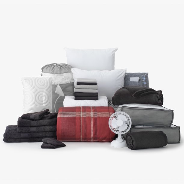 The Varsity Pak in Simon, 27Piece Twin XL Bedding Comforter Set, With