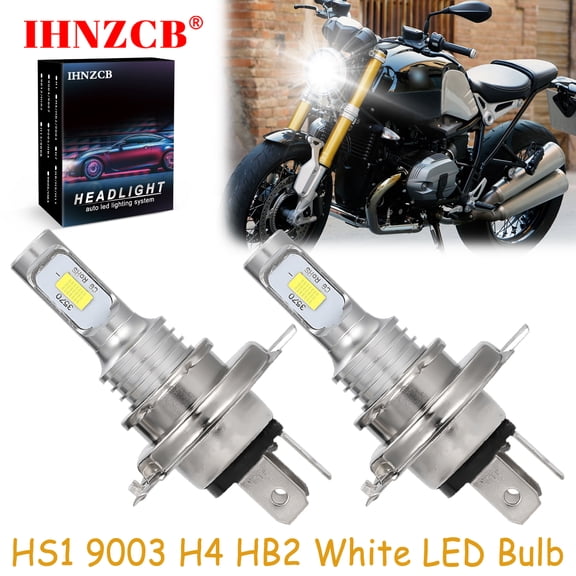 IHNZCB for BMW R Nine T 2014-2017 - 2X HS1 9003 H4 HB2 LED Headlights Bulb 50W White YTB,Motorcycle Light,Y08