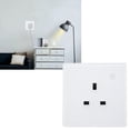 thumbnail image 1 of Smock Socket, Smart Wall Wall Outlet ABS Control Remoto Inalámbrico White 2500W 16A Eu Plug AC 95-245V Para El Hogar, 1 of 7