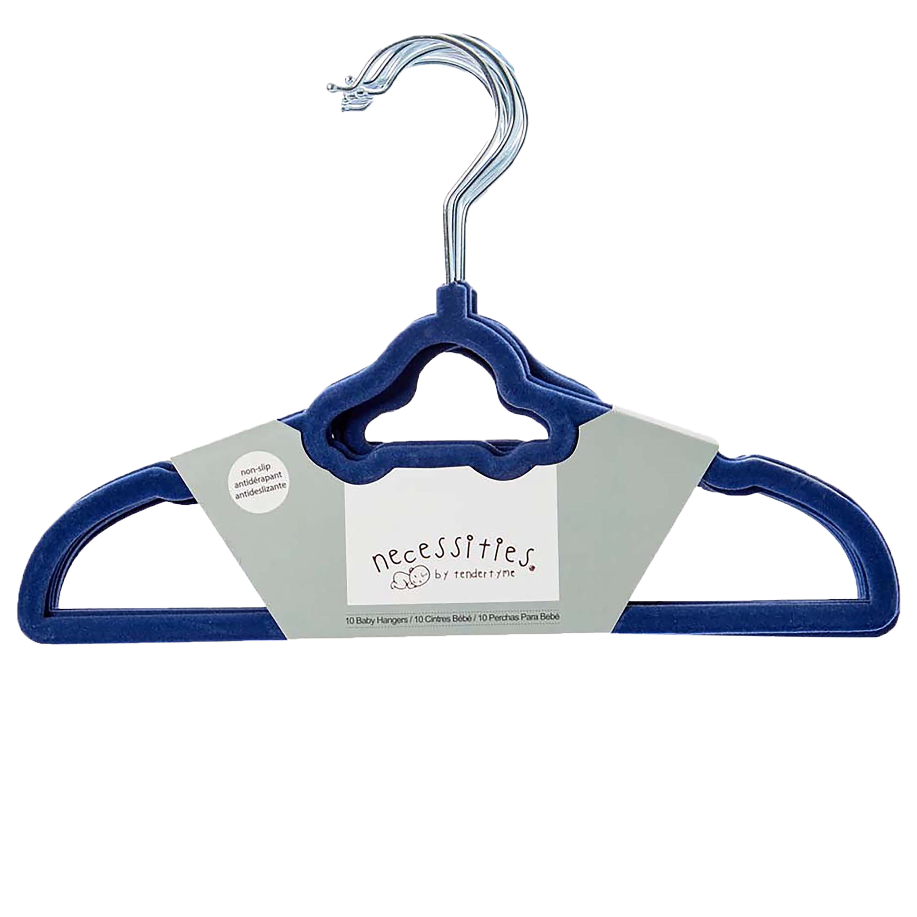Baby Shower Wardrobe Crate & 10 Clothes Hangers Kit, Blue Baby Shower Gift Crate