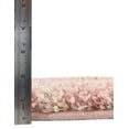 thumbnail image 4 of Unique Loom Ruby Trellis Shag Rug ,Rectangle,4' 1" x 6' 1" Light Pink Modern Trellis Living Room Bed Room Dining Room, 4 of 5