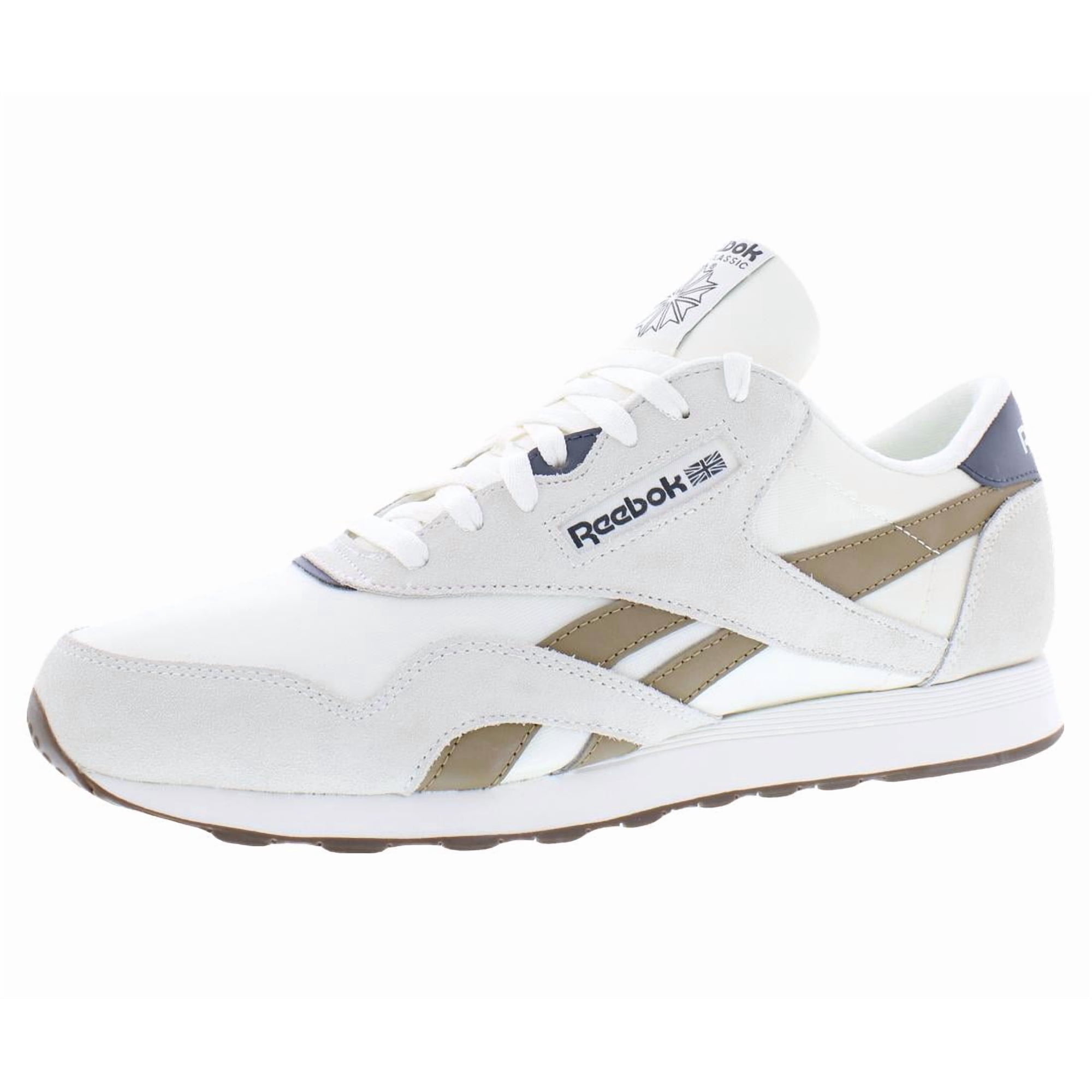 Reebok Classic Nylon Mens Shoes Size 8.5, Color: Chalk/Trek Brown