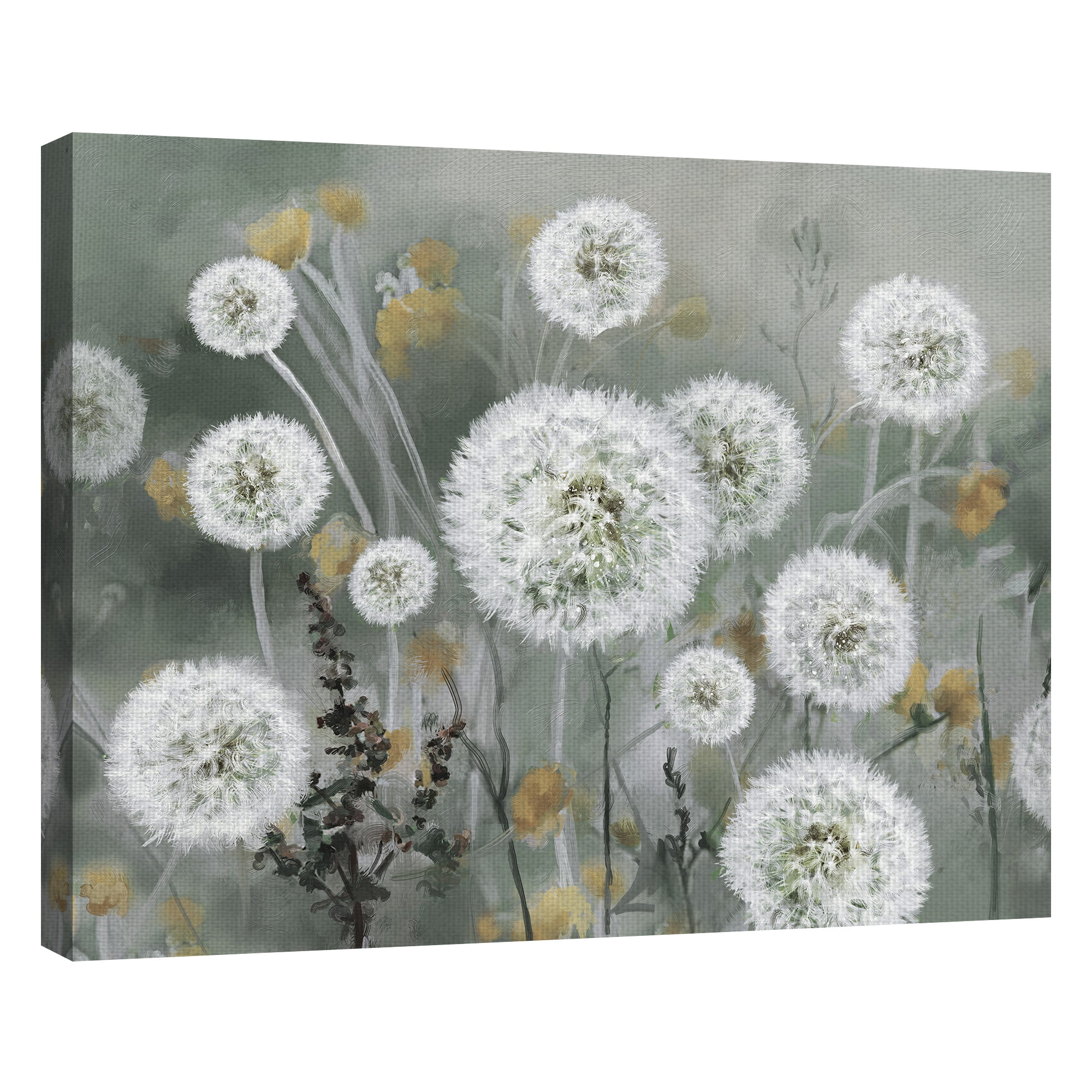 Whimsical Wishes Dandelion Floral Pattern | Art Board Print