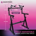 Liquid Stands Dual Piano Keyboard Stand w/ 2nd Tier Z Style