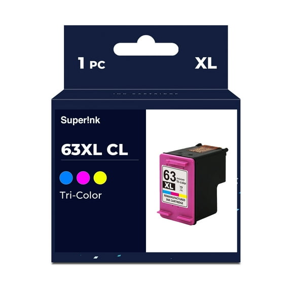 Compatible HP 63XL (F6U63AN) Ink Cartridge Tri-color By Superink