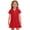 Red, variant on CCRFTGI Girls Polo Dress Size 10-12 Short Sleeve School Uniform Casual Pleated Flare Skater Polo Dresses Summer Button-Down Collar Pique Polo Dress Hot Pink 9-10 Years