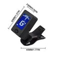 thumbnail image 5 of Professional Clip-On Acoustic Guitar Tuner Electric LCD Screen Digital Tuner X1 V4L2, 5 of 7