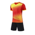 thumbnail image 4 of LWNYDPLSD Soccer Jerseys Set for Boys 2 Piece Summer Team Suit Kids School Uniforms Personalized Shirts Gym Training Mesh Shorts Running Sports Outfits for Basketball Running Toddler Clothes, 4 of 5