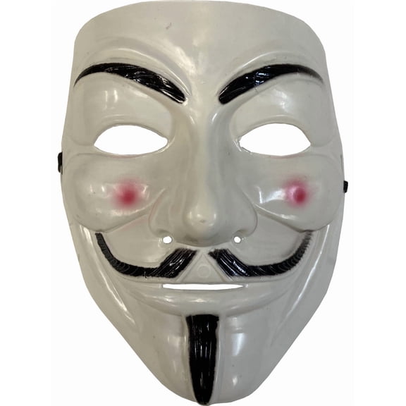 White Vendetta Anonymous Mask Costume Accessory