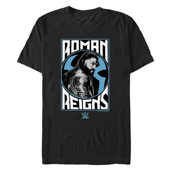 Men's WWE Roman Reigns Poster Graphic Tee Black 2X Large