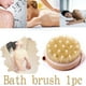 thumbnail image 1 of Cepillo corporal seco para exfoliación | Mango de madera con cerdas de jabalí | Cepillo de masaje para ducha y baño | Elimina la piel muerta y mejora la circulación | 11 x 11 x 3,5 cm, 1 of 8