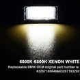 thumbnail image 2 of Bombillas LED para matrícula de coche, superbrillantes, CanBus, sin errores, 6000 K, xenón, blanco frío, 18 SMD, luces traseras para E39/E46/E60/E70/E90/E91/E92/E93/F10, etc., 2 of 5