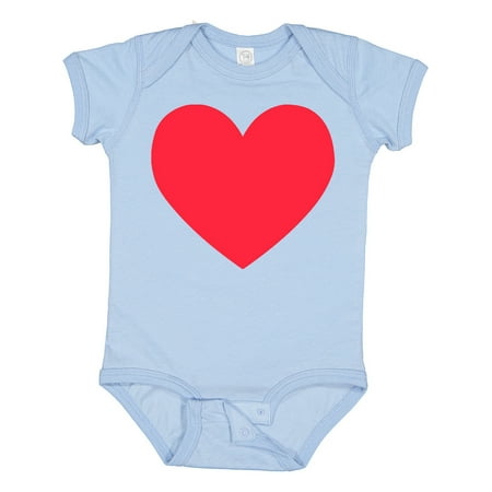 

Inktastic Valentine s Day Red Heart Gift Baby Boy or Baby Girl Bodysuit