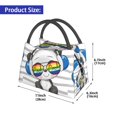 thumbnail image 2 of Easygdp Panda with Sun glasses Bolsa de Almuerzo Insulada Reutilizable, Bolsa de Mano y Bandolera para Oficina, Trabajo, Viajes, 2 of 6