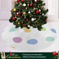 thumbnail image 6 of FMSHPON Easter Tree Skirt Colorful Eggs Bunny Xmas Christmas Tree Skirt Stand Mat for Holiday Party Decoration Indoor Outdoor 48 inches, 6 of 6