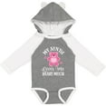 thumbnail image 3 of Inktastic My Auntie Loves Me Girls Bear Girls Long Sleeve Baby Bodysuit, 3 of 5