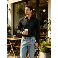 thumbnail image 3 of Men's Dress Shirts Casual Long Sleeve Business Office Wear Top Regular Fit Button Down Shirts Formal Wedding Blouse, 3 of 5