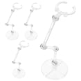 thumbnail image 4 of Miangastore 4pcs Sturdy Action Figure Display Shelf Plastic Model Figurine Stand Household Model Rack, 4 of 8