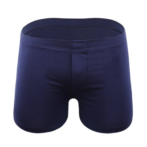 Mens Underwear Men Casual Fashion Solid Elastic-waisted Breathable Boxers Briefs