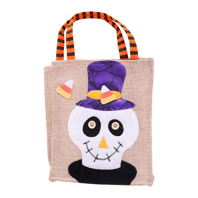 goowrom Décoration de Sac à Main Halloween avec Accessoire de Lin de Modèle de Vacances