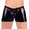 thumbnail image 2 of Gibobby Lencería sexy de encaje para dormir Calzoncillos Lencería artificial Body Cuero Abierto Hombres Íntimos(Negro, L), 2 of 3