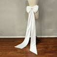 thumbnail image 5 of Elegant Removable Big Bow Train for Wedding Dress Large Detachable Satin Halloween Costume for Women, Pink, 5 of 7
